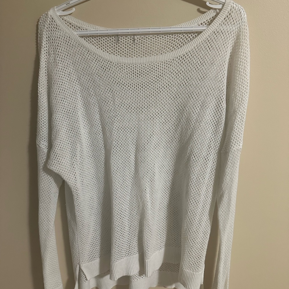 Women's White Knit Sweater